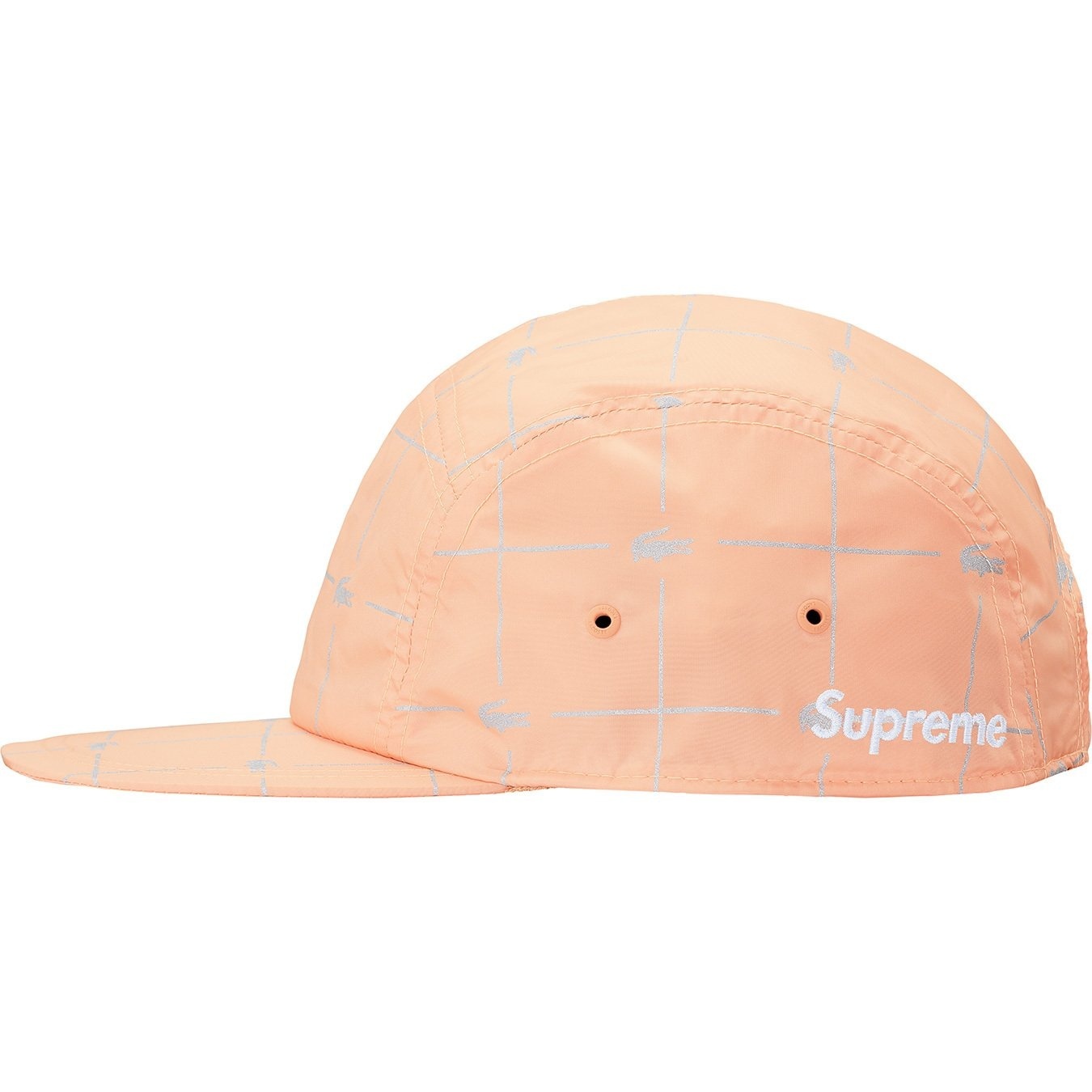 Supreme®/LACOSTE Reflective Grid Nylon Camp Cap view 10